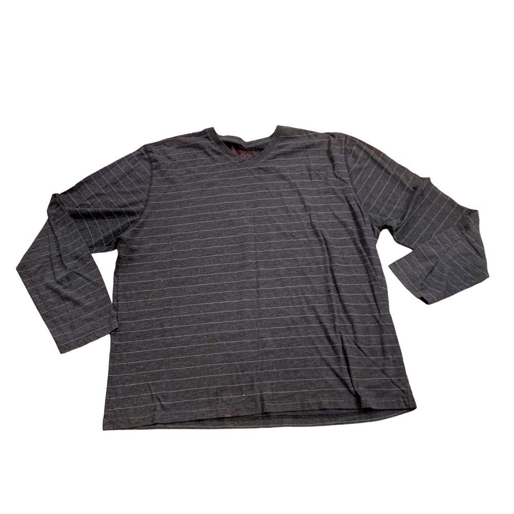 American Rag | Long Sleeve Stripe Gray Shirt Soft Size XL